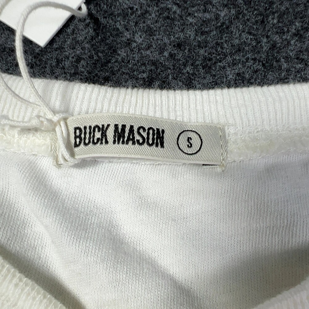 Buck Mason White Slub Longsleeve Henley Womens Sz Small Msrp68 [ME24] Pre-owned - Picture 3 of 12